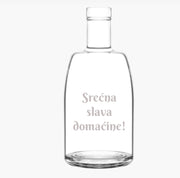 Flaša za rakiju/likere "Srećna slava domaćine"